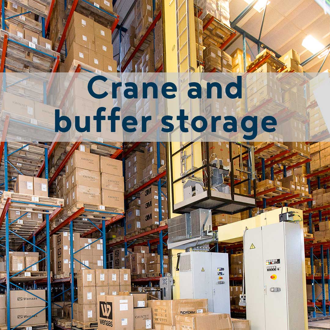 
• 4000 pallet spaces.
• 1400 pallet spaces in buffer storage.
• Total pallet spaces: 5,400.