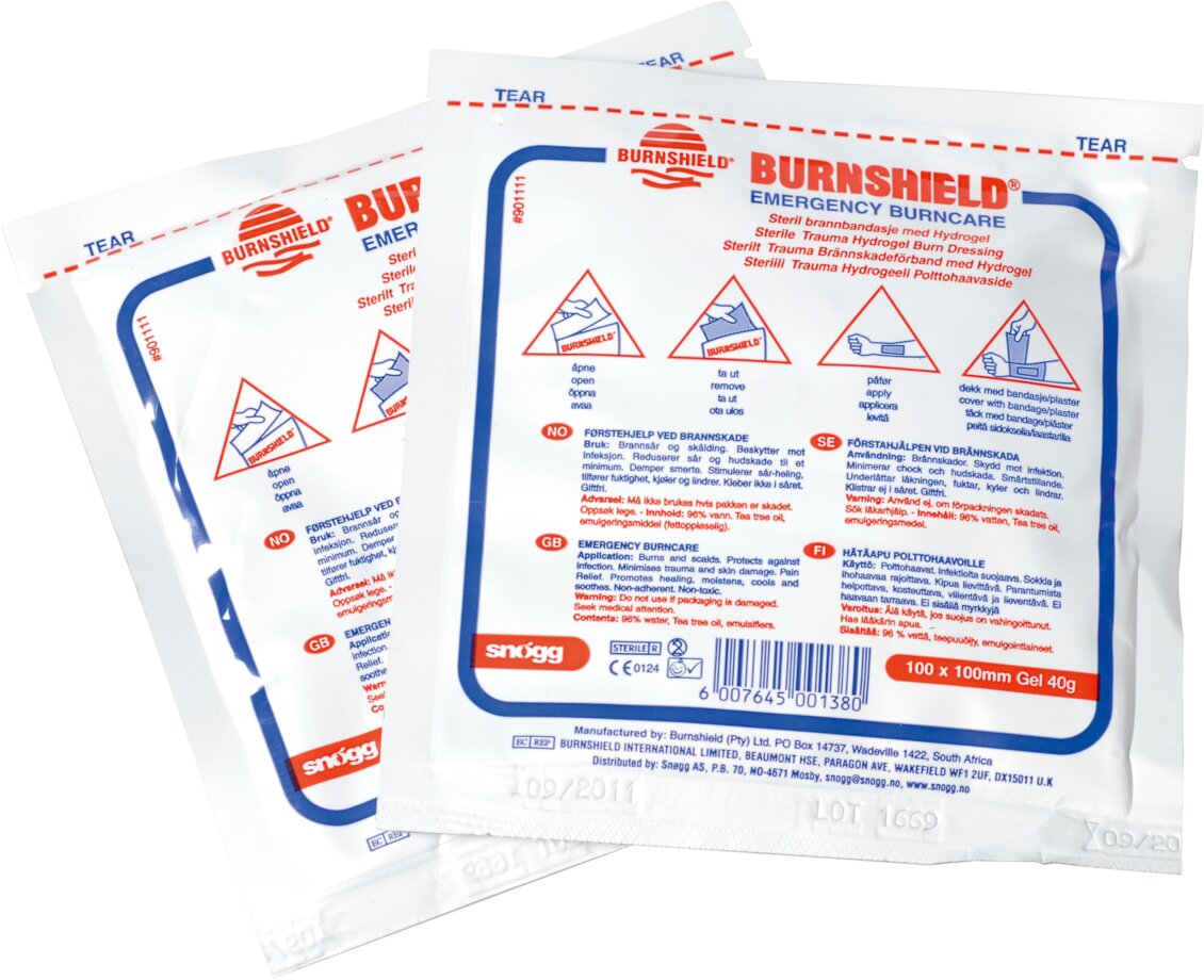 Brannbandasje Burnsh 10x10cm 1 Wenaas