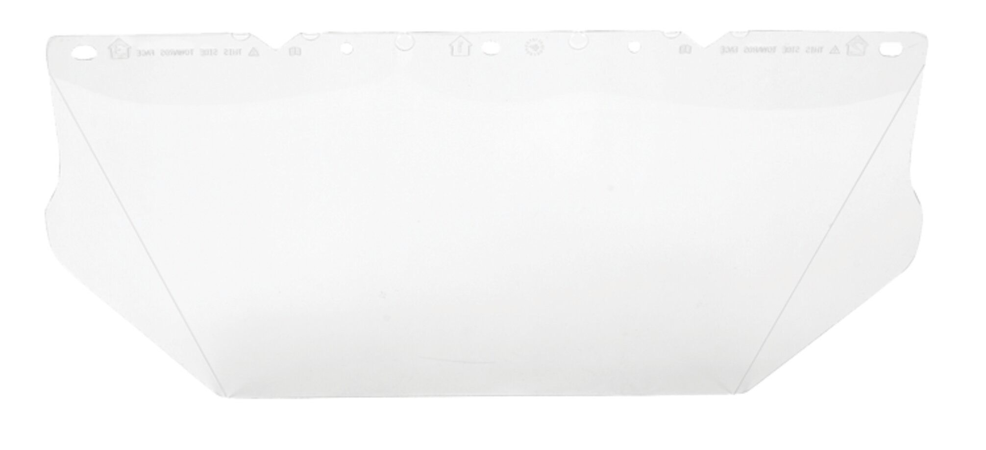 Visir PC Klar MSA 20cm 1,5mm 1 Wenaas