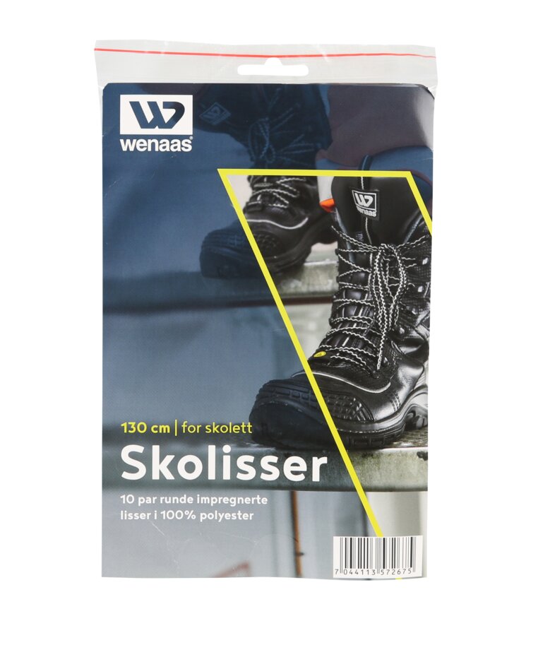 Skosnören 130 cm á 10 par 1 Wenaas