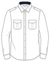 Shirt Work slim men LS 6 Wenaas Small
