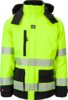 Ladies winterjacket hivis 1 Fluorine Yellow/Black Wenaas  Miniature
